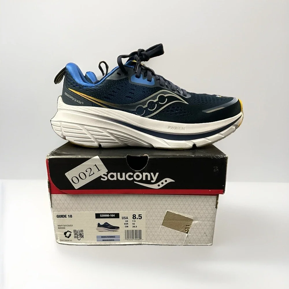 Size 8.5 - Saucony Guide 18 Navy Skydiver
